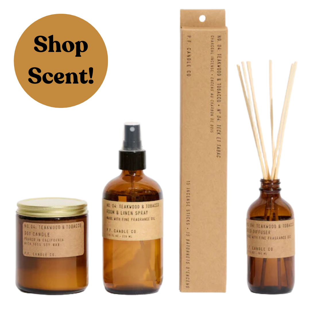 teakwood and tobacco fragrance oil Teakwood & Tobacco - P.F. Candle Co. | NECTAR SUPPLY CO
